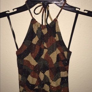 Charlotte Russe: Multi-Hued Sparkling Halter Top
