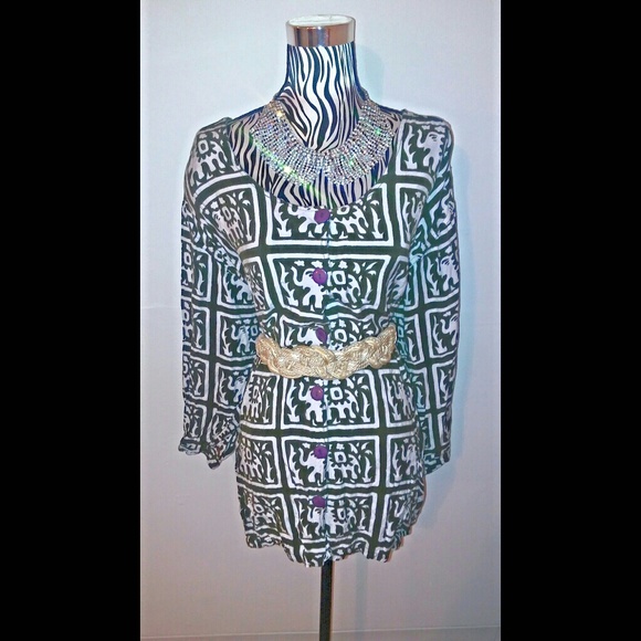 Vintage print blouse