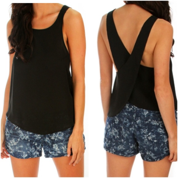 Totally crossed over chiffon top