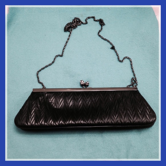 Slim Black Clutch - Picture 2 of 3