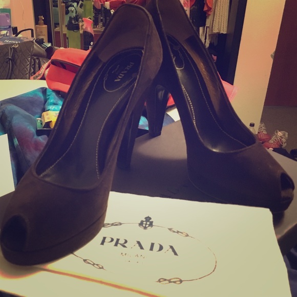 Prada Moro Camoscio Calzature Donna Pump