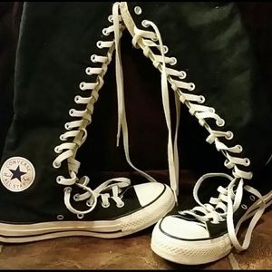 Converse lace up boots
