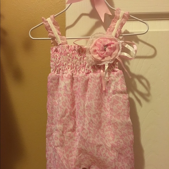 floral romper for baby girl