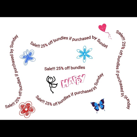25 % OFF BUNDLES IF PURCHASED BY SUNDAY