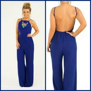 Royal blue jumpsuit
