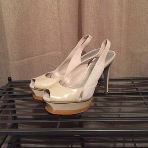 Bebe Nude Slingbacks