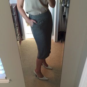 Banana Republic High Waisted Pencil Skirt