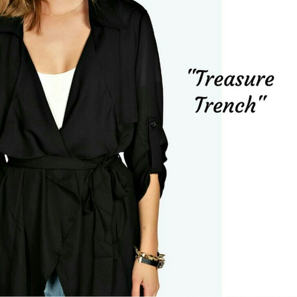 SOLD - Trench Wrap Coat