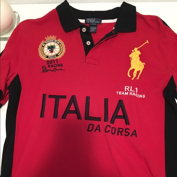 Ralph Lauren Italy Racing Polo in a Youth L