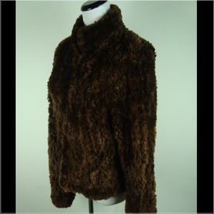 PAULA LISHMAN HAND KNIT FUR JACKET COAT $3,900