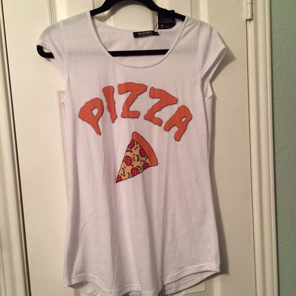 Brandy Melville Tops - SOLD // Pizza Tee