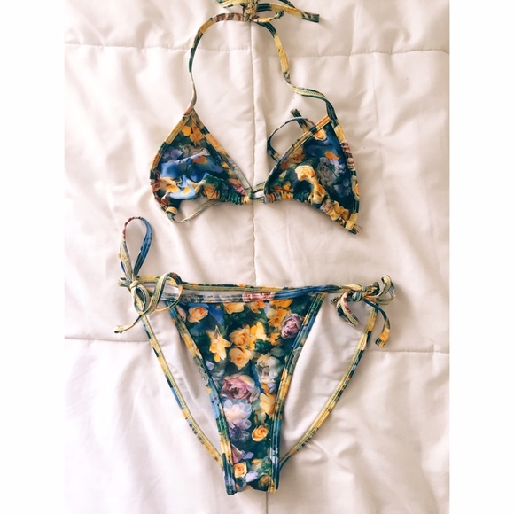 American Apparel Floral Bikini