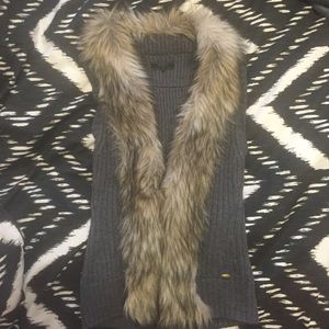 GUESS - Fur knitted vest