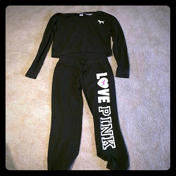 Pink sweatpants and shirt!!!
