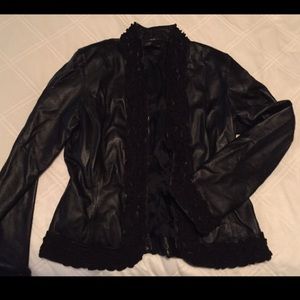 Etcetera leather jacket