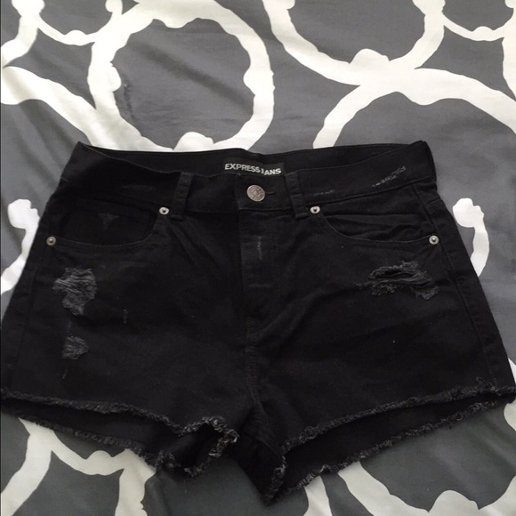 Express High Waist Short Jeans