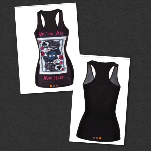We're all mad here tank top