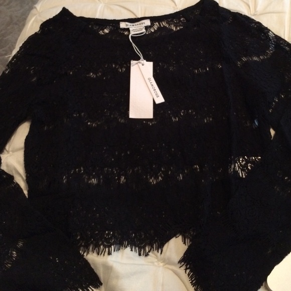 HP 12/2❄️ NWT Nasty Gal lace crop top - Picture 3 of 4
