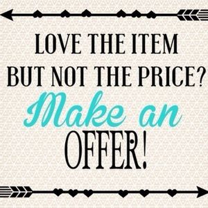 Accepting all reasonable offers 😃