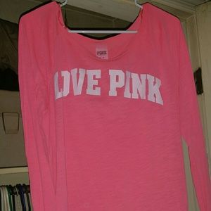 Pink long sleeve shirt