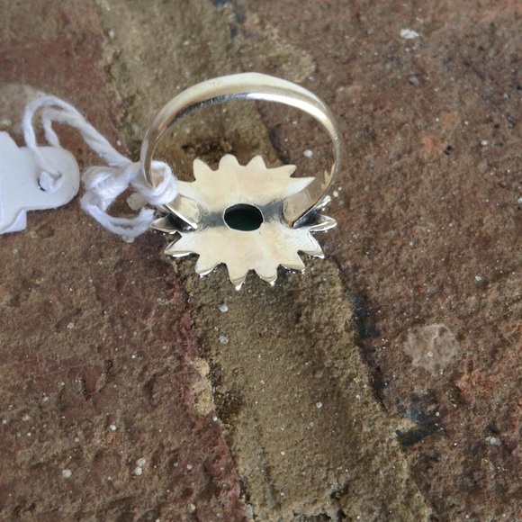 3.36 CTS NATURAL GREEN MALACHITE PILOT STONE RING - Picture 4 of 4