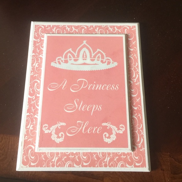 A princess sleeps here sign