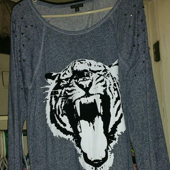 Express studed tiger sweater