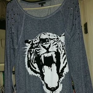 Express studed tiger sweater