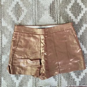 Jcrew linen metallic skort