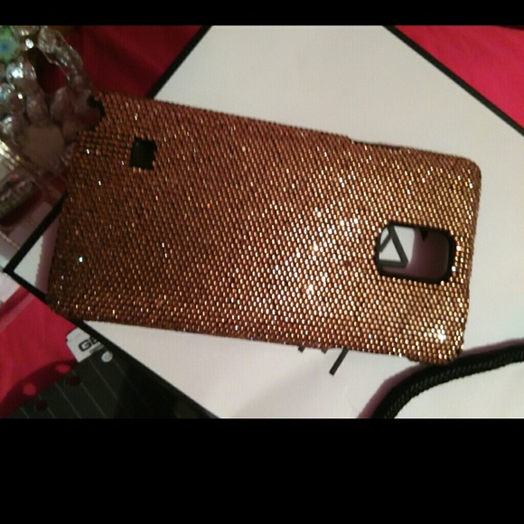 Note 4 Gold bling out case
