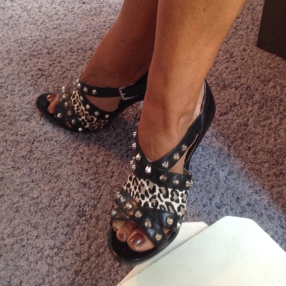 MICHAEL Michael Kors Shoes - Michael Michael Kors studded open toe heels
