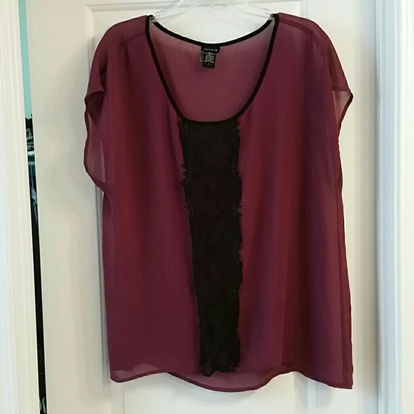 Sheer blouse with lace...beautiful!