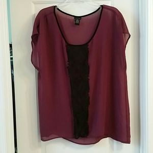 Sheer blouse with lace...beautiful!