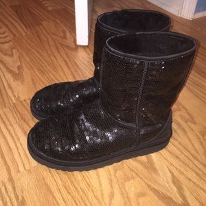 black sequin uggs