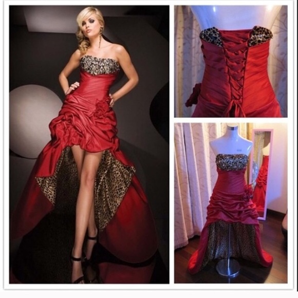 Red & Leopard DRESS