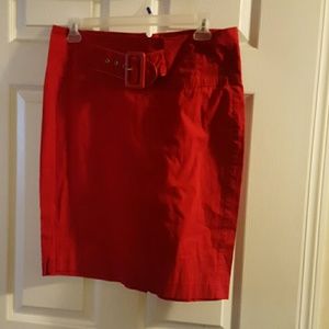 Red skirt