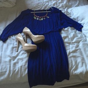 Royal blue dress