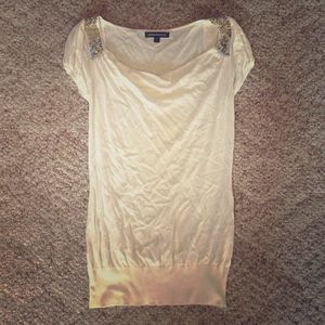 Sequin shoulder Express top