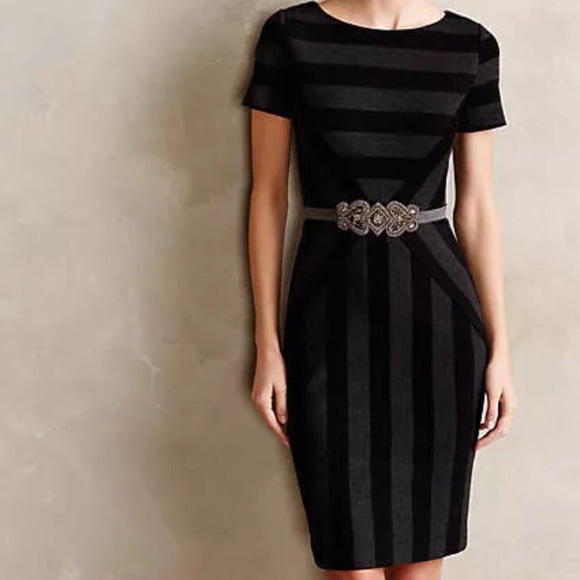 Anthropologie Maeve Geoplane Pencil Dress