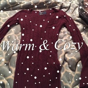 American eagle cable knit sweater