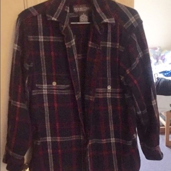 Navy & Red Flannel