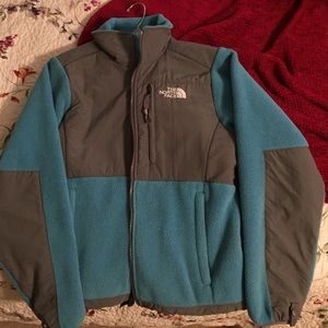 Teal Fleece North Face Jacket