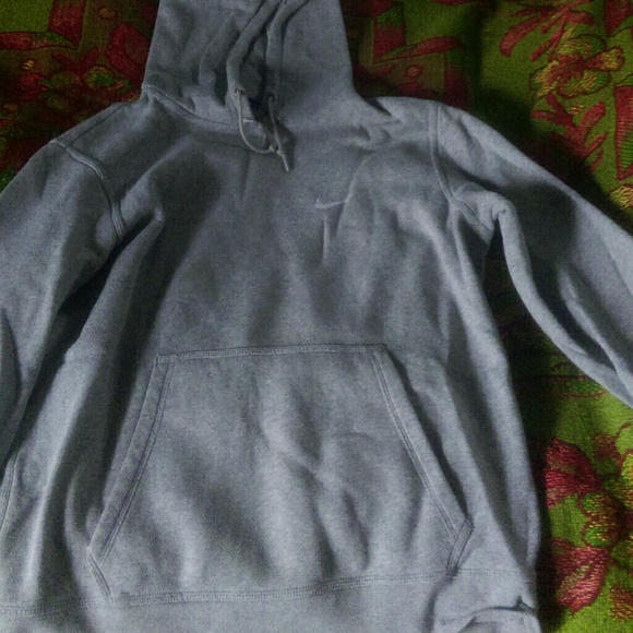 Gray Nike hoodie