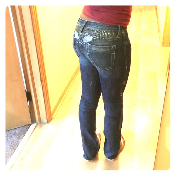Robin's Jeans sz 25 nice stretch fits like 26