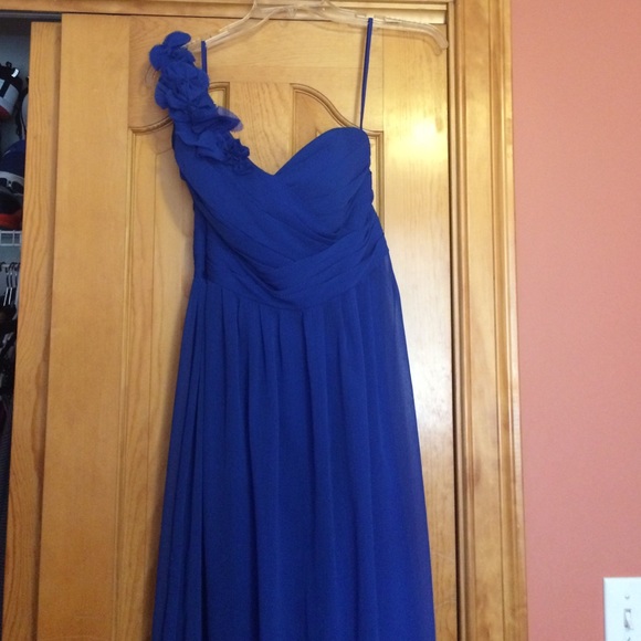 Blue long gown