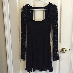 black lace free people dress