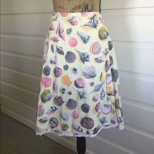 Anthropologie Shells Wrap Skirt