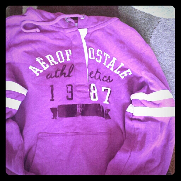 Purple aeropostale sweatshirt.