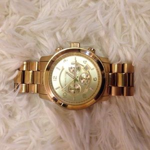 Gold Michael Kors Runway watch - good condition