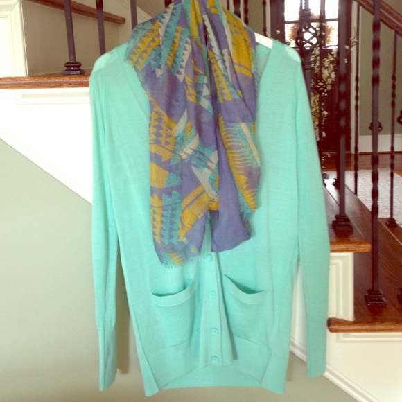 Merino wool long boyfriend cardigan